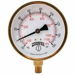 100 SERIES GAUGE STEEL 3.5'' 30''-0-160 PSI / KPA 1 / 4'' NPT LM BR SOCKET