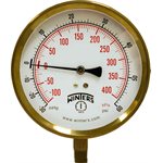 100 SERIES GAUGE ALUMINUM 4.5'' 30''-0-60 PSI / KPA 1 / 4'' NPT LM BR SOCKET