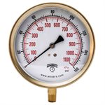 100 SERIES GAUGE ALUMINUM 4.5'' 0-160 PSI / KPA 1 / 4'' NPT LM BR SOCKET