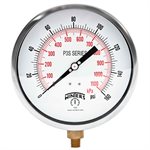 300 SERIES GAUGE ALUM  6'' 0-160 PSI / KPA 1 / 4'' NPT LM BR SOCKET