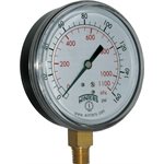 90 SERIES GAUGE STEEL 3.5'' 0-160 PSI / KPA 1 / 4'' NPT LM BR SOCKET