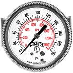 90 SERIES PANEL MOUNTED GAUGE STEEL 2'' 0-200 PSI / KPA 1 / 4'' NPT CBM BR SOCKET