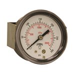 90 SERIES PANEL MOUNTED GAUGE STEEL 2'' 0-300 PSI / KPA 1 / 4'' NPT CBM BR SOCKET