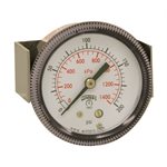 90 SERIES PANEL MOUNTED GAUGE STEEL 2'' 0-200 PSI / KPA 1 / 8'' NPT CBM BR SOCKET