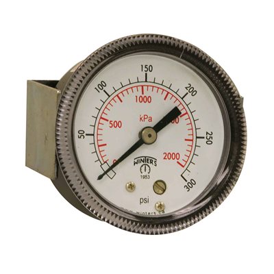 90 SERIES PANEL MOUNTED GAUGE STEEL 2'' 0-300 PSI / KPA 1 / 8'' NPT CBM BR SOCKET