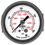 90 SERIES PANEL MOUNTED GAUGE STEEL 1.5'' 0-400 PSI / KPA 1 / 8'' NPT CBM BR SOCKET