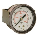 90 SERIES PANEL MOUNTED GAUGE STEEL 2'' 0-600 PSI / KPA 1 / 8'' NPT CBM BR SOCKET