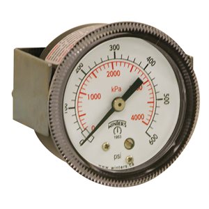 90 SERIES PANEL MOUNTED GAUGE STEEL 2'' 0-600 PSI / KPA 1 / 8'' NPT CBM BR SOCKET