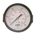 90 SERIES PANEL MOUNTED GAUGE STEEL 3.5'' 0-100 PSI / KPA 1 / 4'' NPT CBM BR SOCKET