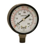 AMMONIA GAUGE STEEL 2.5'' 30''-0-300 PSI / F 1 / 4'' NPT LM STEEL