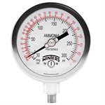 AMMONIA GAUGE 304SS 4'' 30''-0-300 PSI / F 1 / 4'' NPT LM 316LSS SOCKET