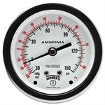 AMMONIA GAUGE 304SS 2.5'' 30''-0-150 PSI / F 1 / 4'' NPT CBM 316LSS SOCKET