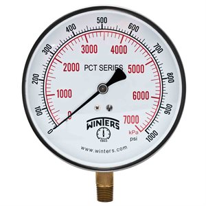 PCT-LF SERIES (LEAD-FREE) 4.5'' 0 / 3000 PSI / KPA 1 / 4'' NPT LM
