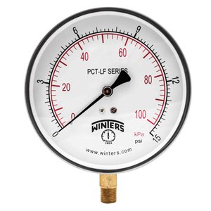 PCT-LF SERIES (LEAD-FREE) 4.5'' 0 / 15 PSI / KPA 1 / 4'' NPT LM