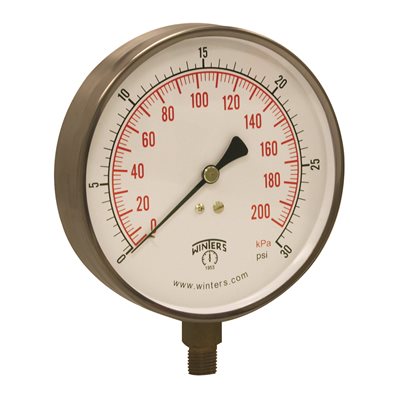 CONTRACTOR 4.5" 0-30 PSI / KPA 1 / 4" BTM