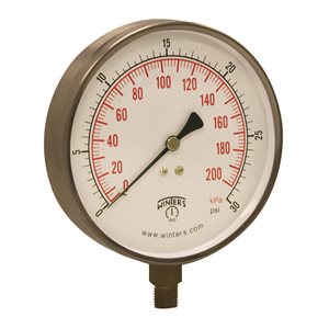 CONTRACTOR 4.5" 0-30 PSI / KPA 1 / 4" BTM