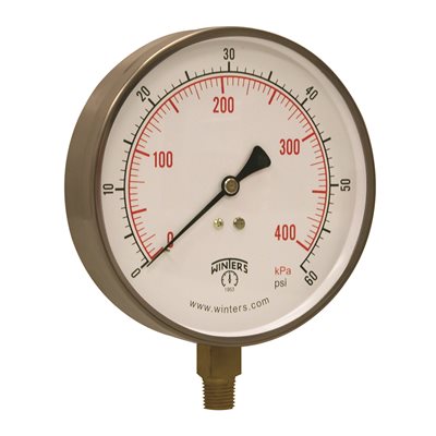 CONTRACTOR 4.5" 0-60 PSI / KPA 1 / 4" BTM