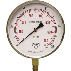 PCT-LF SERIES (LEAD-FREE) 4.5'' 0 / 100 PSI / KPA 1 / 4'' NPT LM