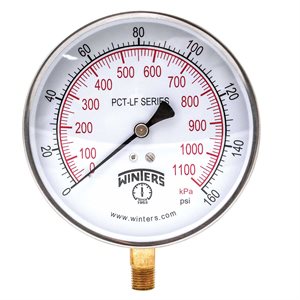 PCT-LF SERIES (LEAD-FREE) 4.5'' 0 / 160 PSI / KPA 1 / 4'' NPT LM