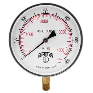 PCT-LF SERIES (LEAD-FREE) 4.5'' 0 / 600 PSI / KPA 1 / 4'' NPT LM
