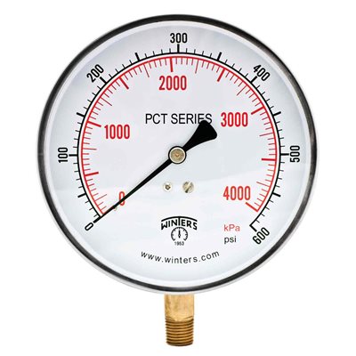 CONTRACTOR 4.5" 0-600 PSI / KPA 1 / 4" BTM