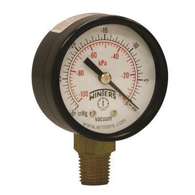 ECONOMY 2" 0-30" VAC / KPA 1 / 4" NPT BTM