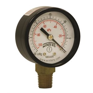 ECONOMY 2" 0-30" VAC / KPA 1 / 4" NPT BTM