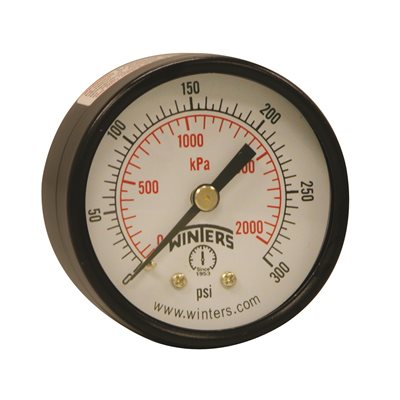ECONOMY 2" 0-300 PSI / KPA 1 / 4" NPT BACK