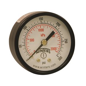 ECONOMY 2" 0-300 PSI / KPA 1 / 4" NPT BACK
