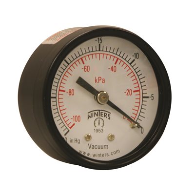 ECONOMY 2" 0-30" VAC / KPA 1 / 8" NPT BACK
