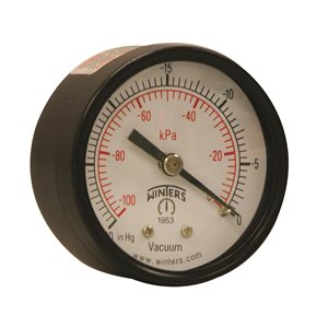 ECONOMY 2" 0-30" VAC / KPA 1 / 8" NPT BACK