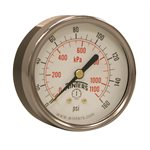 ECONOMY 2.5" 0-160 PSI / KPA 1 / 4" NPT BACK