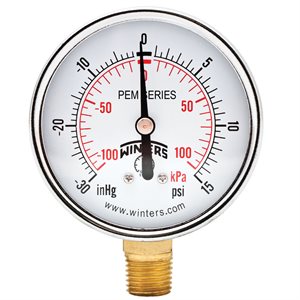ECONOMY 2.5" 30-0-15 PSI / KPA 1 / 4" BTM