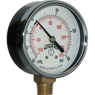 ECONOMY 2.5" 30-0-30 PSI / KPA 1 / 4" BTM