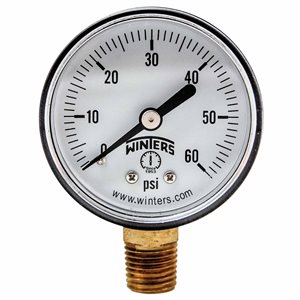 ECONOMY 2" 0-60 PSI ONLY 1 / 4" BTM