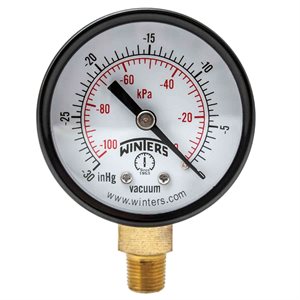 ECONOMY 2" 0-30" VAC / KPA 1 / 8" NPT BTM