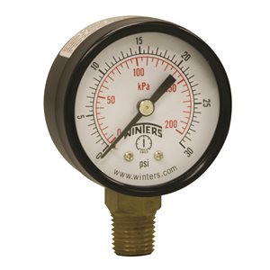 ECONOMY 2" 0-30 PSI / KPA 1 / 4" BTM