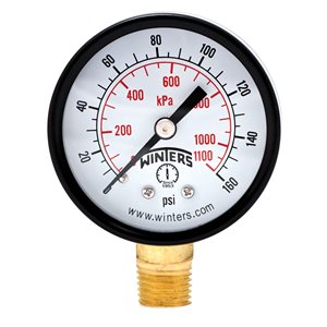 ECONOMY 2" 0-160 PSI / KPA 1 / 4" BTM
