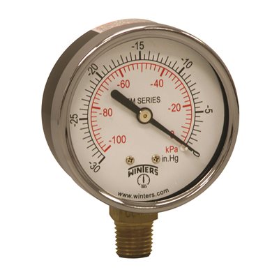 ECONOMY 2.5" 0-30" VAC / KPA 1 / 4" BTM