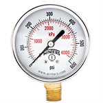 ECONOMY 2.5" 0-600 PSI / KPA 1 / 4" BTM