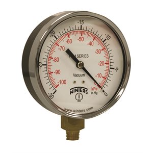 ECONOMY 4" 0-30" VAC / KPA 1 / 4" NPT BTM