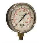 ECOMONY 4" 0-300 PSI / KPA 1 / 4" NPT BTM