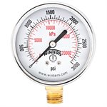 ECONOMY 2.5" 0-3000 PSI / KPA 1 / 4" NPT BTM