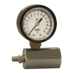 PETM-LF SERIES (LEAD-FREE) WATER TEST, 2.5'' 0 / 300 PSI / KPA 3 / 4'' SWIVEL PLUS MAXI