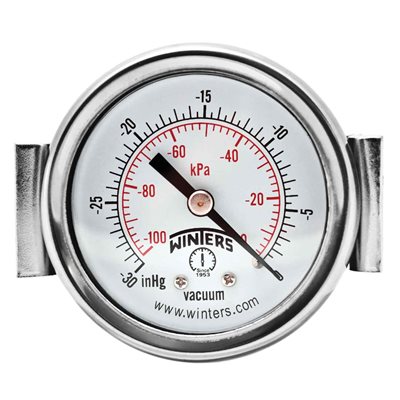 2.5" DIAL, U-CLAMP 1 / 4" BACK 0-60PSI / KPA