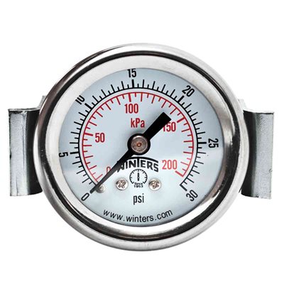 ECON / U-CLAMP 1 / 5" 0-30 PSI / KPA 1 / 8" BACK