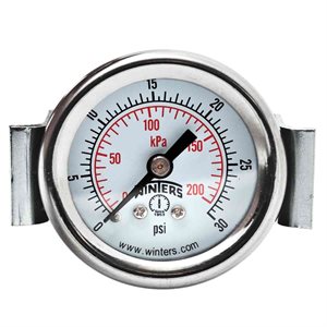 ECON / U-CLAMP 1 / 5" 0-30 PSI / KPA 1 / 8" BACK