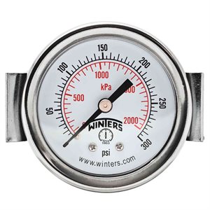 2" x 1 / 8" BACK 0-300 PSI / KPA U-CLAMP