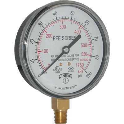 PFE SPRINKLER 3.5" 0 / 80 / retard250 PSI / KPA 1 / 4" NPT LM BR SOCKET AIR UL / CUL / FM, WINTERS INSTALL STCKR