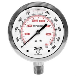 2.5''DIAL, SS StabiliZR(TM) PREMIUM, 0-1,500 PSI / KPA, 1 / 4''BTM